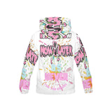 HUSTLE NOW AND FLOW LATER All Over Print Hoodie for Kid (USA Size) (Model H13)