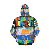 b.s'blue All Over Print Hoodie for Men (USA Size) (Model H13)