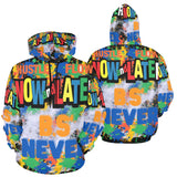 b.s'blue All Over Print Hoodie for Men (USA Size) (Model H13)