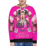 Breast Cancer Support Squad Women's Long Sleeve Fleece Hoodie (Model H55)