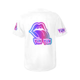 PINK MULTI JERSEY All Over Print Baseball Jersey for Women (Model T50)