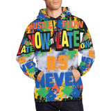 b.s'blue All Over Print Hoodie for Men (USA Size) (Model H13)