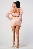 Blush Swirl Mini Dress