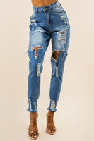 DENIM JEANS MULTI CUT