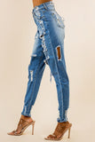 DENIM JEANS MULTI CUT