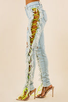 DENIM JEANS MULTI CUT