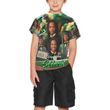 geonnie kids Big Boys' All Over Print Crew Neck T-Shirt