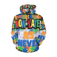 b.s'blue All Over Print Hoodie for Men (USA Size) (Model H13)