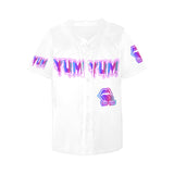 PINK MULTI JERSEY All Over Print Baseball Jersey for Women (Model T50)