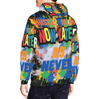 b.s'blue All Over Print Hoodie for Men (USA Size) (Model H13)
